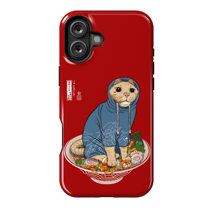 iPhone 16 Plus StrongFit Ramen Cat by Alberto