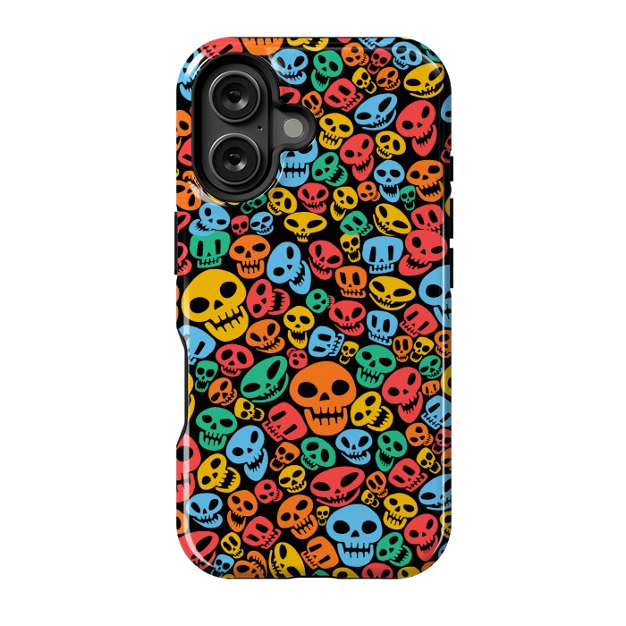 iPhone 16 StrongFit Color Skulls by Alberto