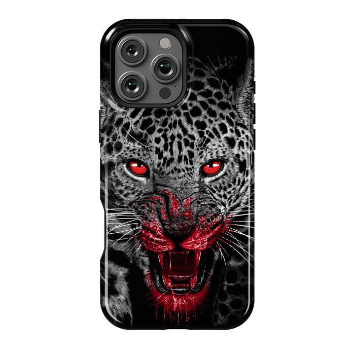 iPhone 16 Pro Max StrongFit Blood Leopard by Alberto