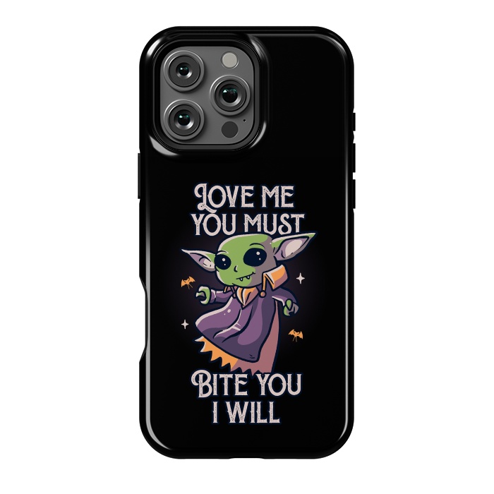 iPhone 16 Pro Max StrongFit Love Me You Must Bite You I Will Funny Cute Spooky by eduely