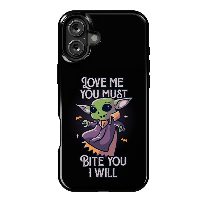 iPhone 16 Plus StrongFit Love Me You Must Bite You I Will Funny Cute Spooky by eduely