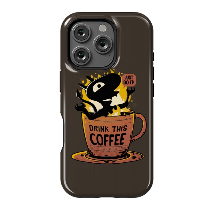 iPhone 16 Pro StrongFit Luci Coffee by eduely