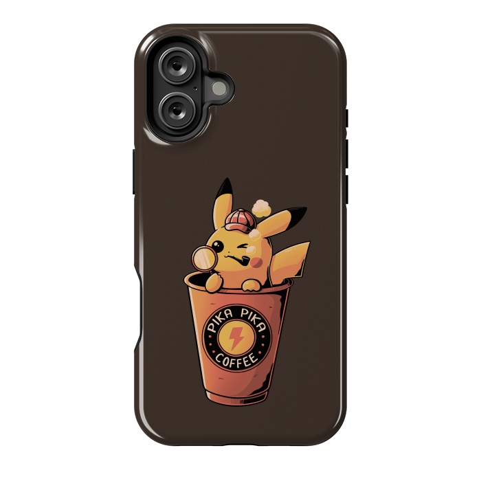 iPhone 16 Plus StrongFit Pika Pika Coffee by eduely