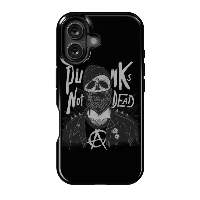 iPhone 16 StrongFit Punk Skull by eduely