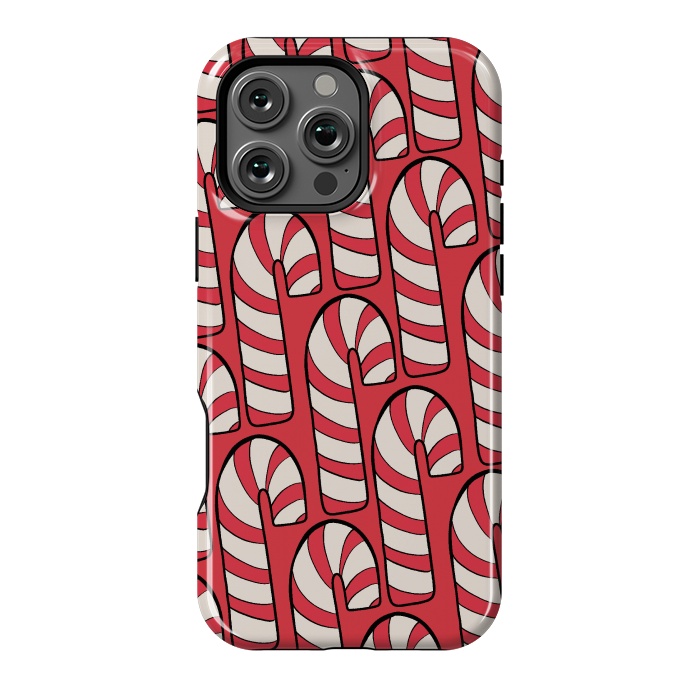 iPhone 16 Pro Max StrongFit The red candy canes by Steve Wade (Swade)