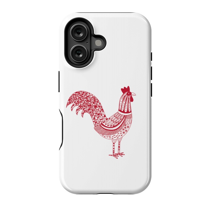 iPhone 16 StrongFit The Most Magnificent Rooster in the Chicken Coop by Nic Squirrell