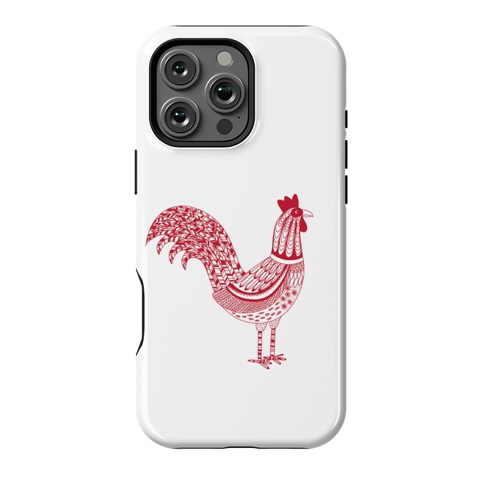 iPhone 16 Pro Max StrongFit The Most Magnificent Rooster in the Chicken Coop by Nic Squirrell