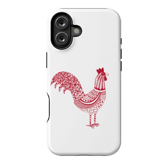 iPhone 16 Plus StrongFit The Most Magnificent Rooster in the Chicken Coop by Nic Squirrell