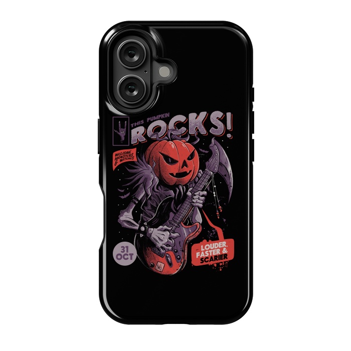 iPhone 16 StrongFit Rock Pumpkin by eduely