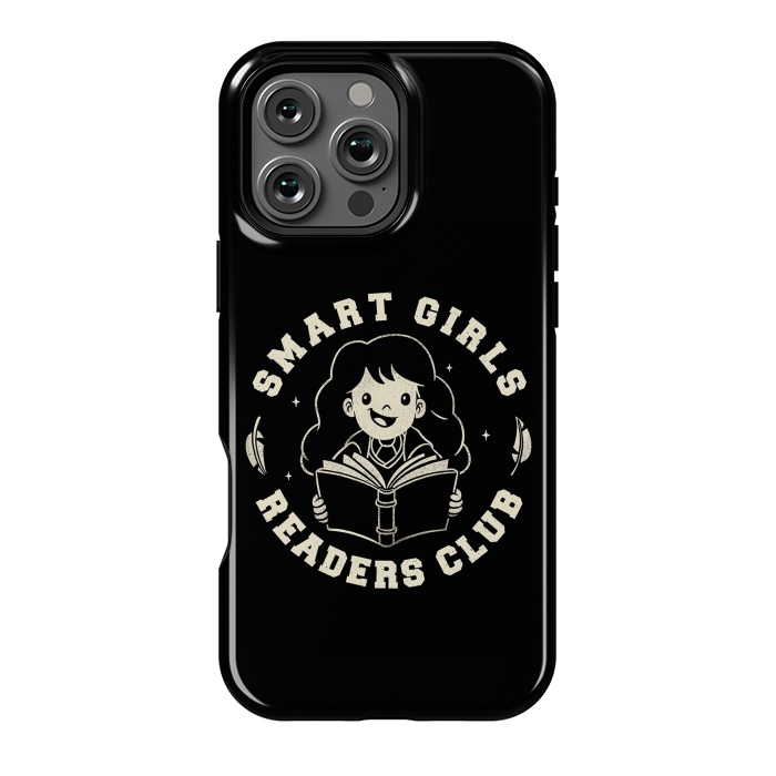 iPhone 16 Pro Max StrongFit Smart Girls Readers Club Funny Books by eduely