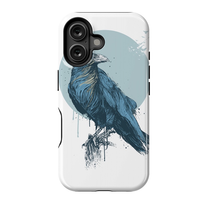 iPhone 16 StrongFit Blue crow by Balazs Solti