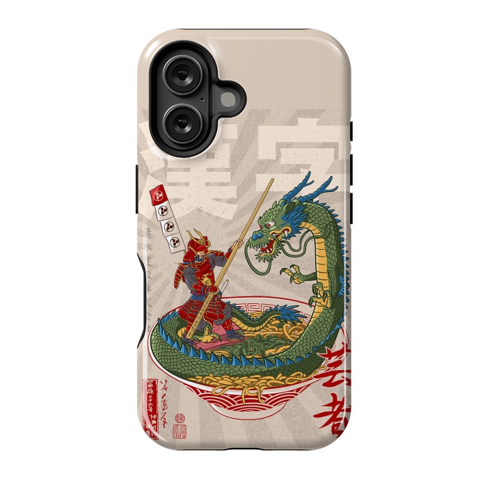 iPhone 16 StrongFit Samurai dragon ramen by Alberto