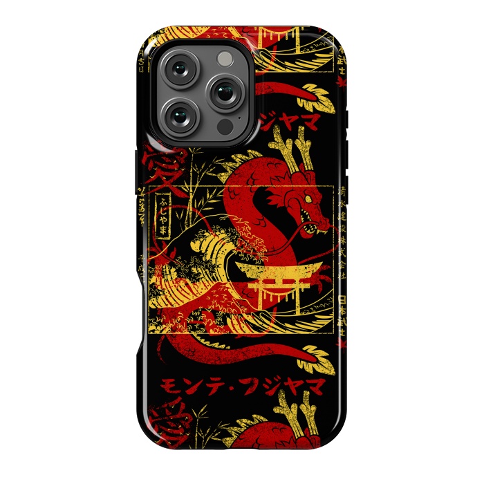 iPhone 16 Pro Max StrongFit Red chinese dragon gold by Alberto