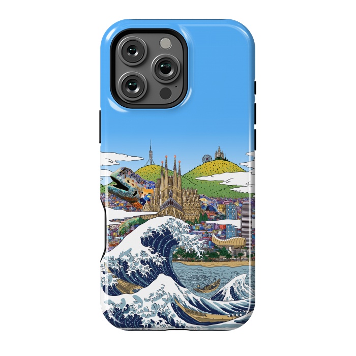 iPhone 16 Pro Max StrongFit The great wave in Barcelona by Alberto