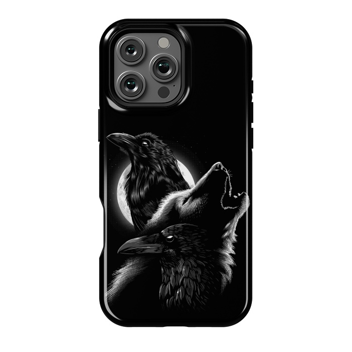 iPhone 16 Pro Max StrongFit Wolf crow by Alberto