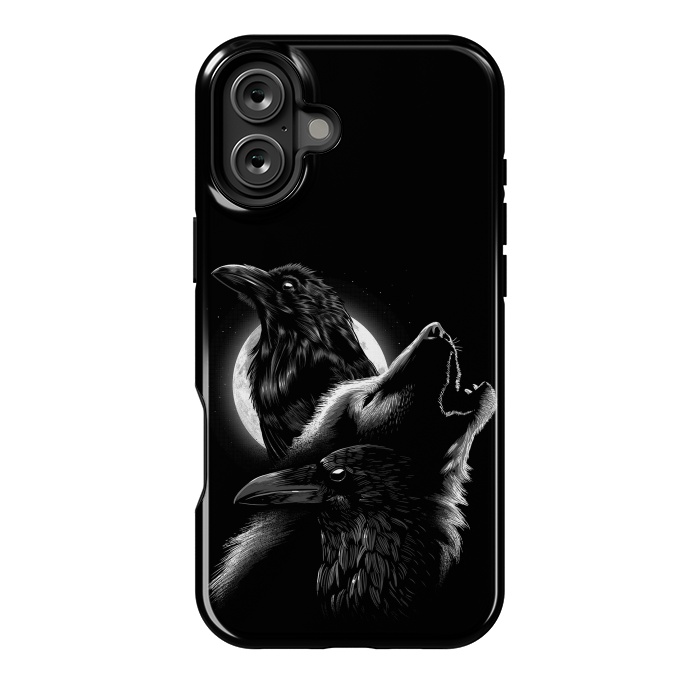 iPhone 16 Plus StrongFit Wolf crow by Alberto