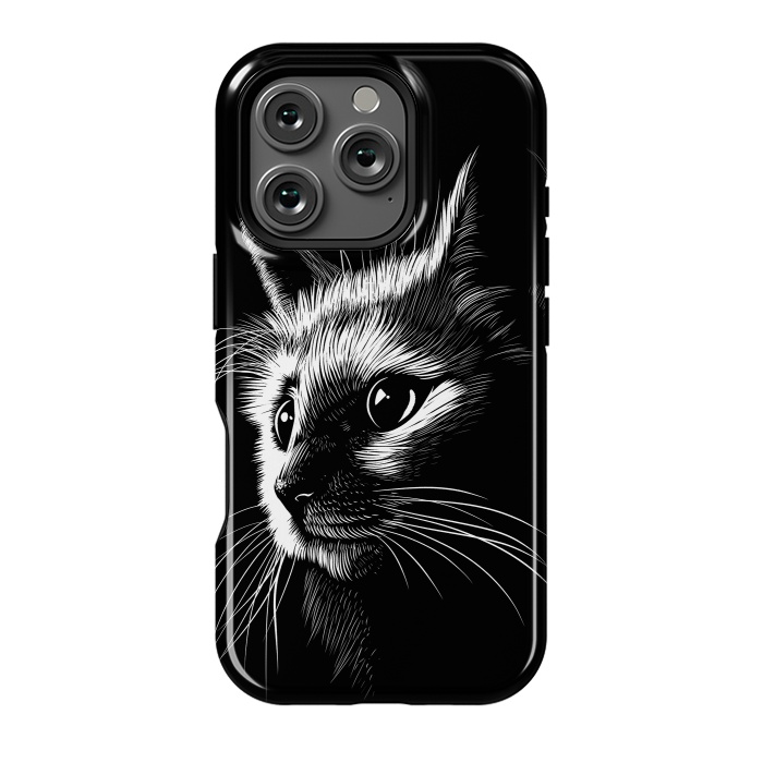 iPhone 16 Pro StrongFit Cat in the shadows by Alberto