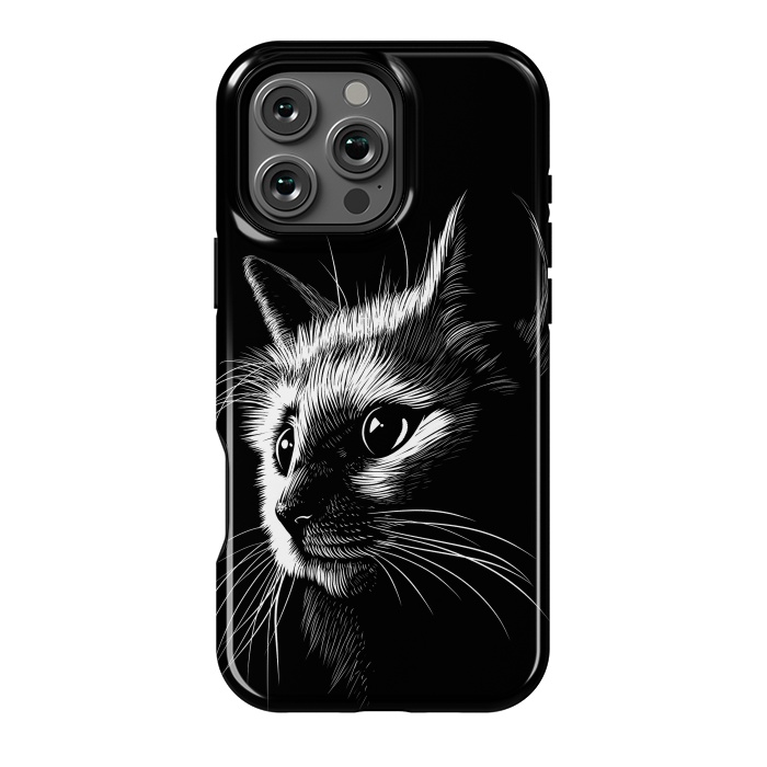 iPhone 16 Pro Max StrongFit Cat in the shadows by Alberto