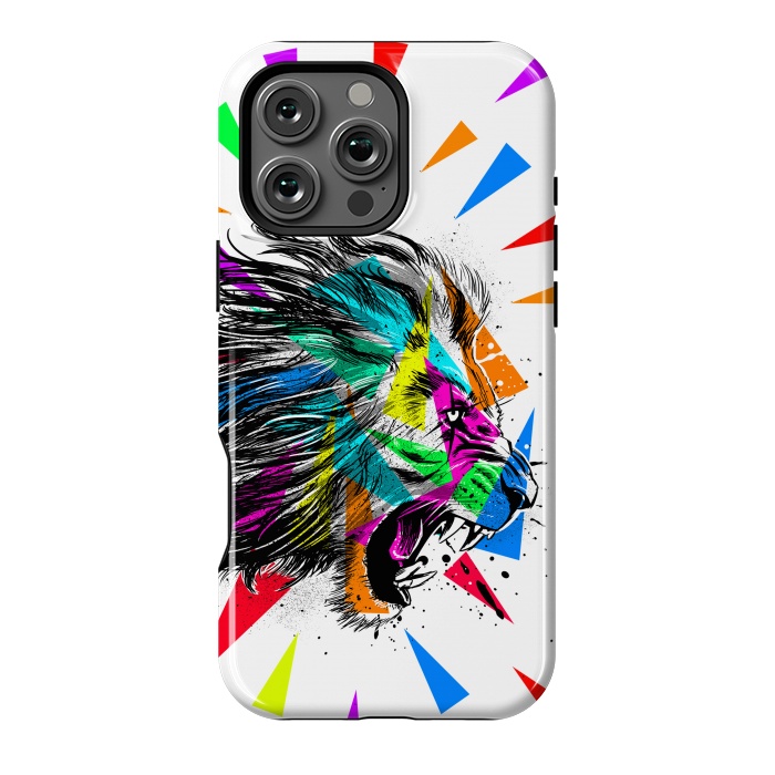 iPhone 16 Pro Max StrongFit Sketch lion triangle by Alberto