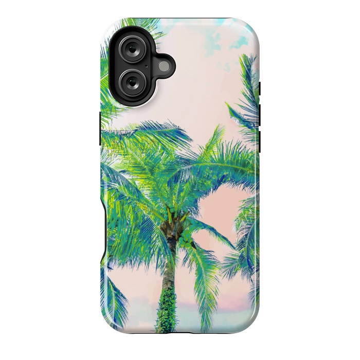 iPhone 16 Plus StrongFit Dreamy Palms by Uma Prabhakar Gokhale