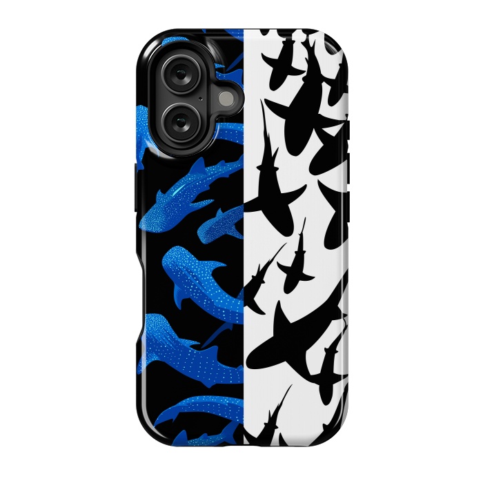 iPhone 16 StrongFit Shark whale pattern by Alberto