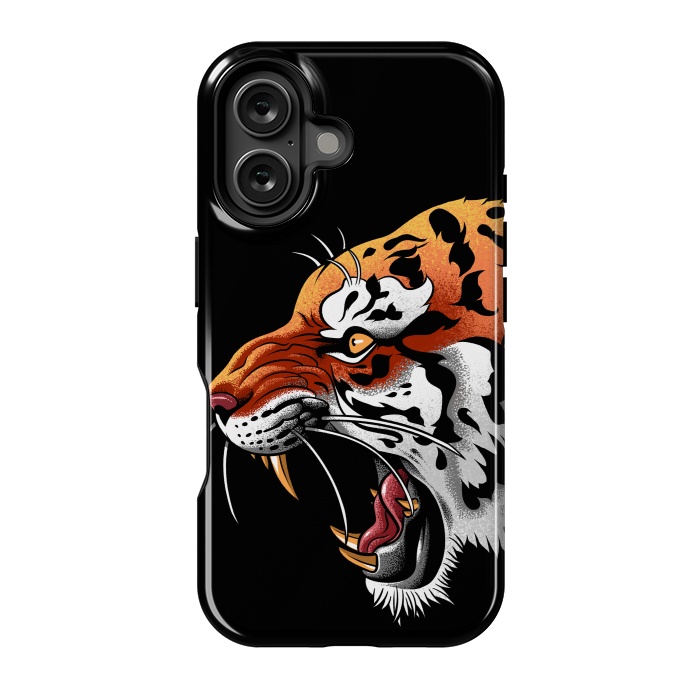 iPhone 16 StrongFit Tiger tattoo attack by Alberto