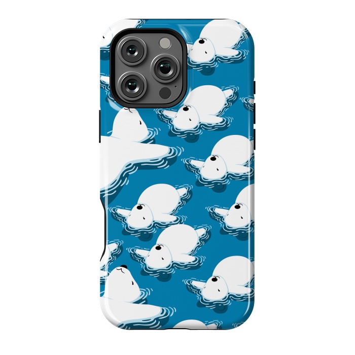 iPhone 16 Pro Max StrongFit Climate change Polar bear by Alberto