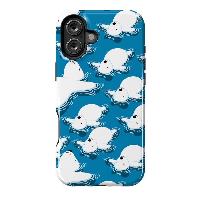 iPhone 16 Plus StrongFit Climate change Polar bear by Alberto