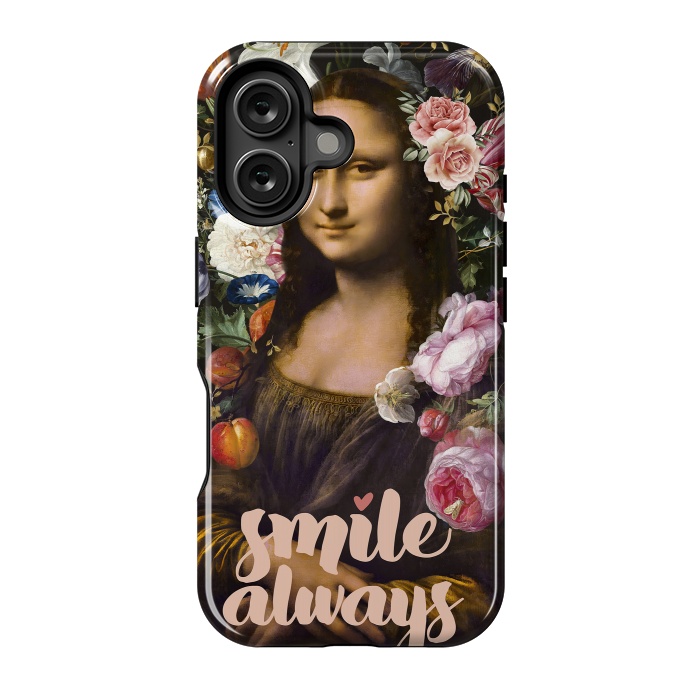 iPhone 16 StrongFit Smile Always, Mona Lisa by amini54