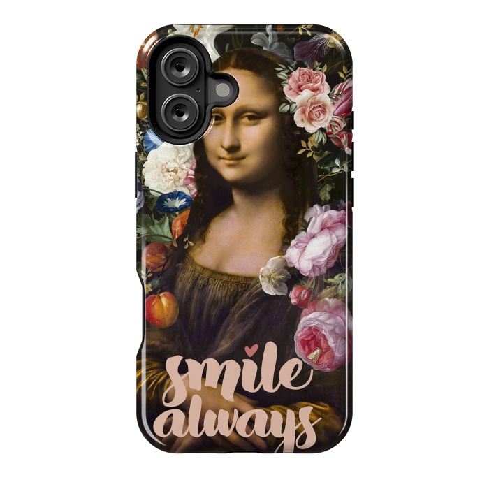 iPhone 16 Plus StrongFit Smile Always, Mona Lisa by amini54