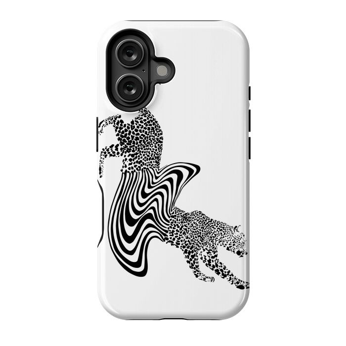 iPhone 16 StrongFit Cheetah Melt  by ECMazur 