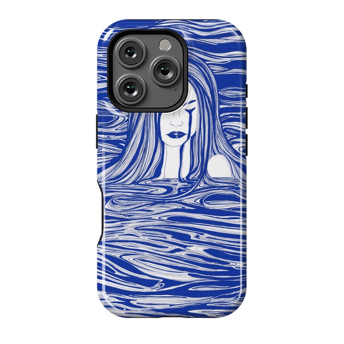 iPhone 16 Pro StrongFit Blue Sea Nymph by ECMazur 