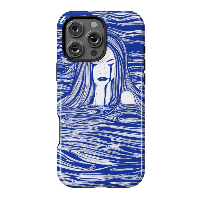 iPhone 16 Pro Max StrongFit Blue Sea Nymph by ECMazur 