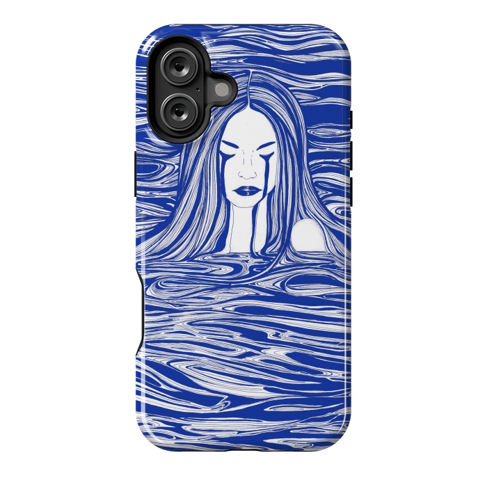 iPhone 16 Plus StrongFit Blue Sea Nymph by ECMazur 