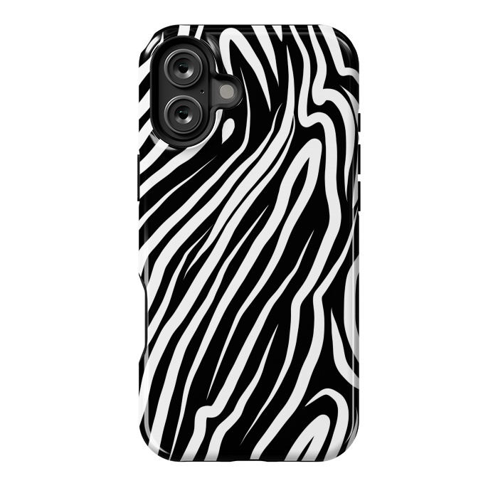 iPhone 16 Plus StrongFit Zebra work abstract by Josie