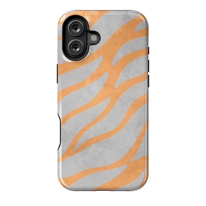 iPhone 16 Plus StrongFit Textured orange by Josie