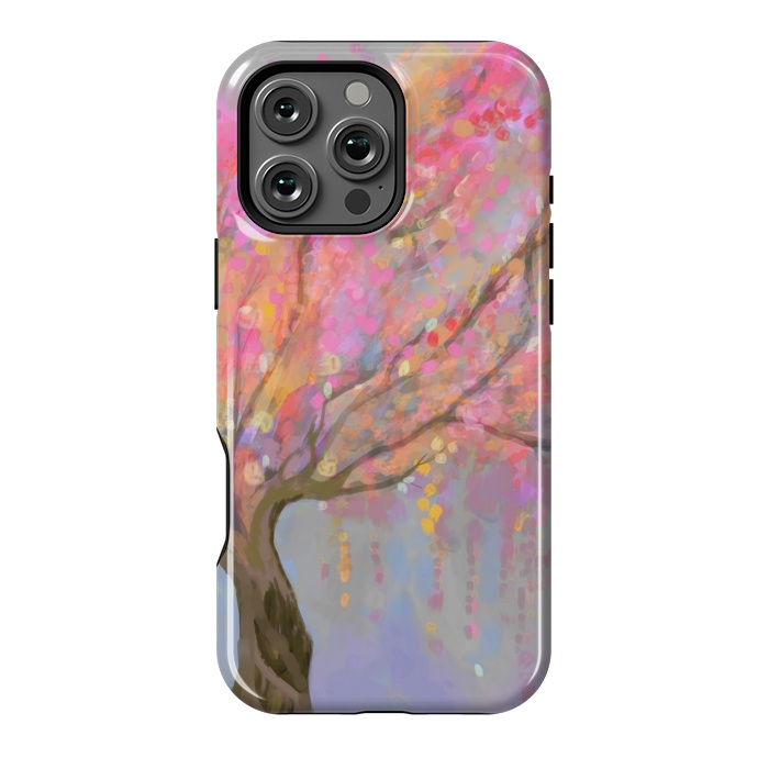 iPhone 16 Pro Max StrongFit Pink Sakura tree by Josie