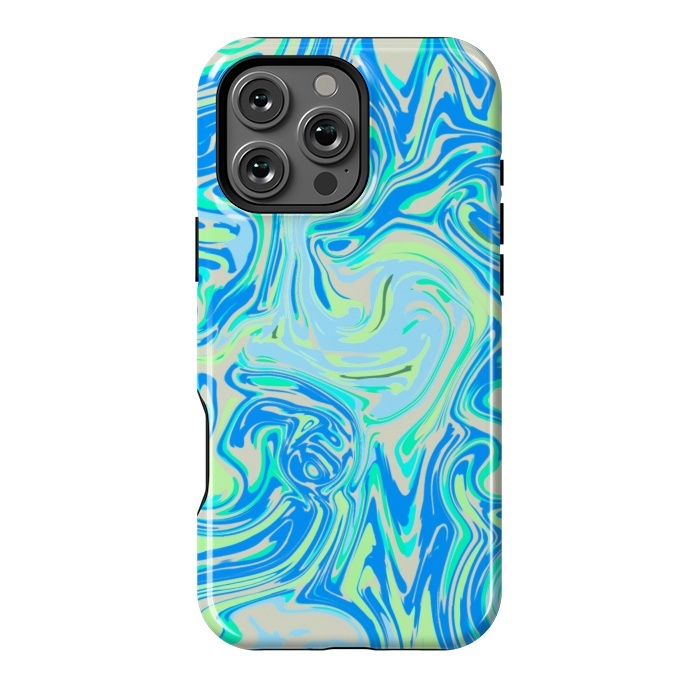 iPhone 16 Pro Max StrongFit Blue whirlpool by Josie