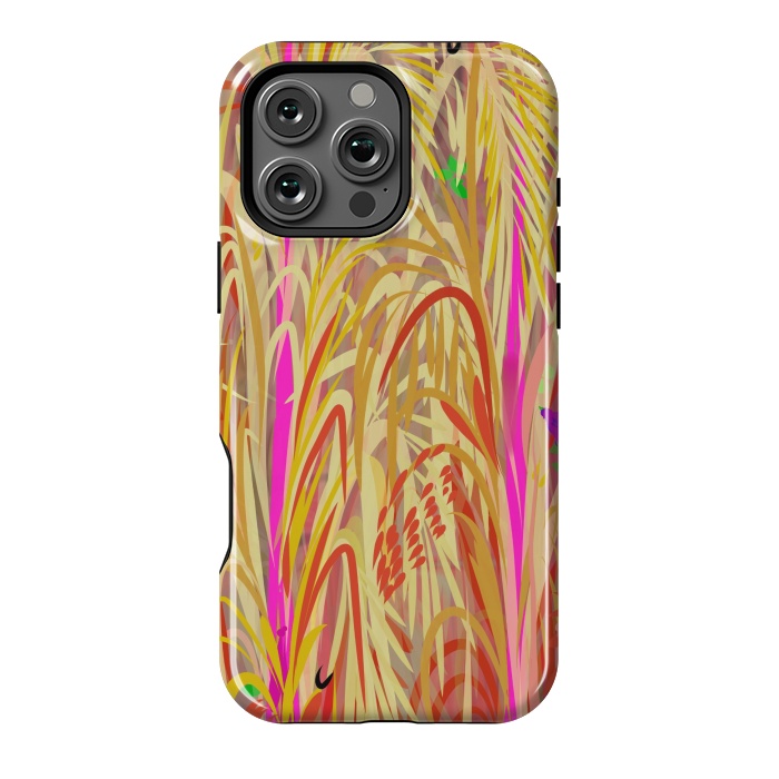 iPhone 16 Pro Max StrongFit Pink Hay by Josie