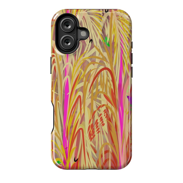 iPhone 16 Plus StrongFit Pink Hay by Josie