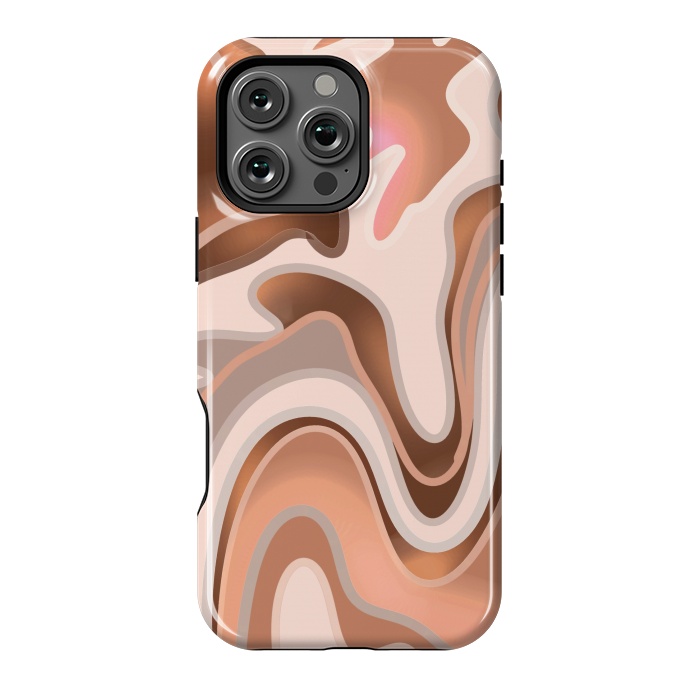 iPhone 16 Pro Max StrongFit Chocolate Swirl by Josie