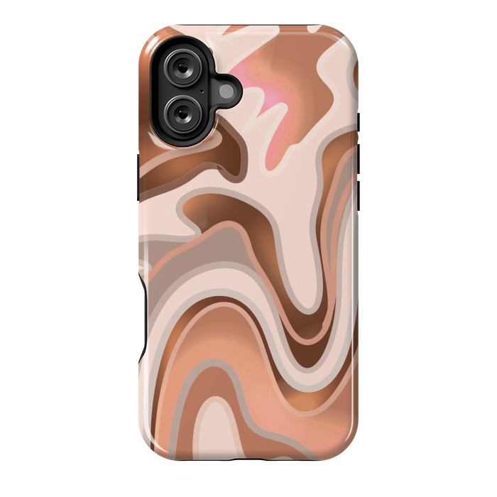 iPhone 16 Plus StrongFit Chocolate Swirl by Josie