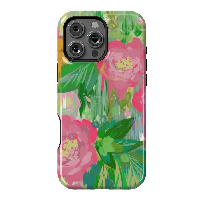 iPhone 16 Pro Max StrongFit Wild Roses by Josie