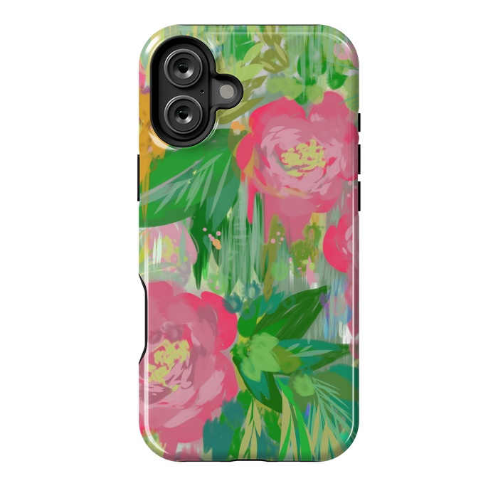 iPhone 16 Plus StrongFit Wild Roses by Josie