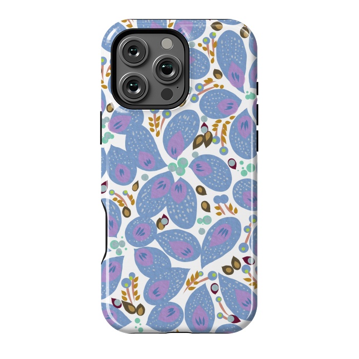 iPhone 16 Pro Max StrongFit Paisley Blue by Josie