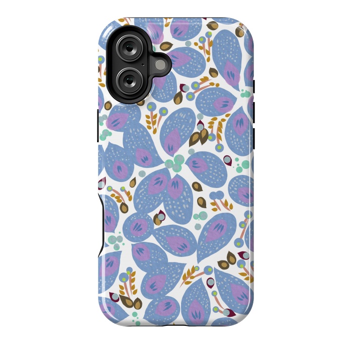 iPhone 16 Plus StrongFit Paisley Blue by Josie