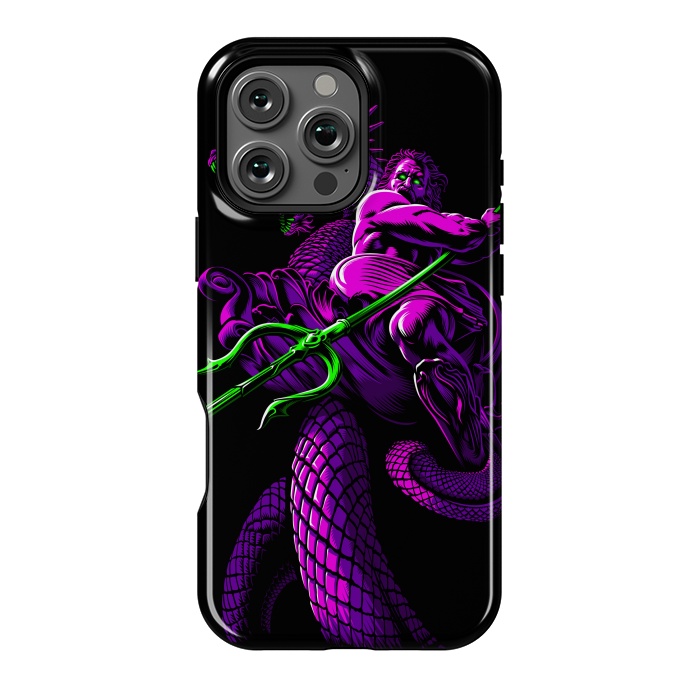 iPhone 16 Pro Max StrongFit Poseidon with Trident and Dragon by Alberto