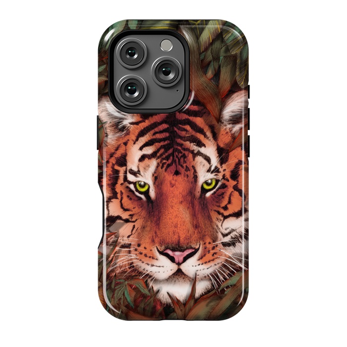 iPhone 16 Pro StrongFit Jungle Tiger Majesty Colour Version by ECMazur 