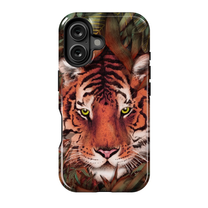 iPhone 16 StrongFit Jungle Tiger Majesty Colour Version by ECMazur 