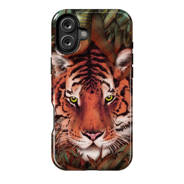 iPhone 16 Plus StrongFit Jungle Tiger Majesty Colour Version by ECMazur 